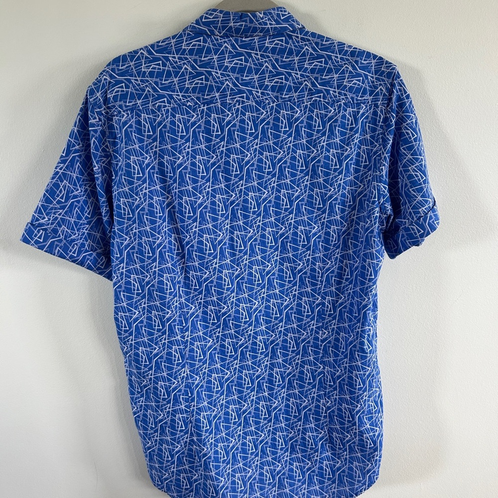 Robert Graham Blue and White Abstract Men's Shirt large - Picture 10 of 10